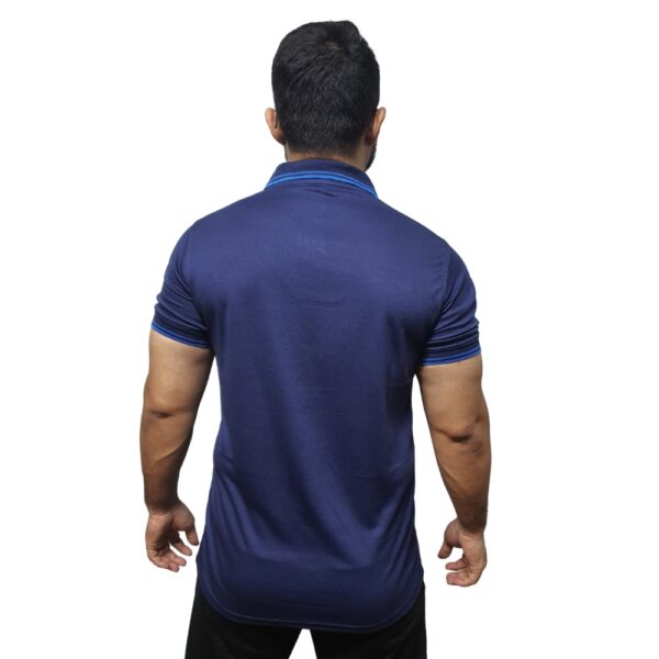 Navy Blue Polo-Shirt For Men's - Image 2