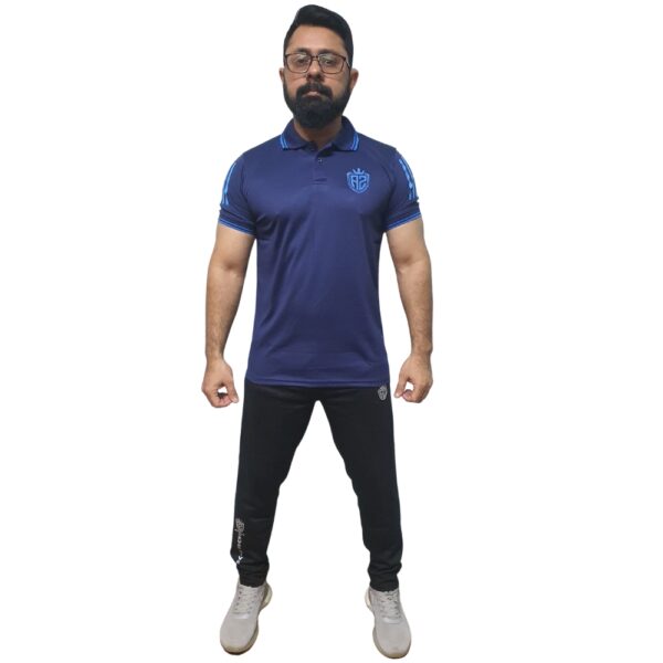 Navy Blue Polo-Shirt For Men's - Image 3