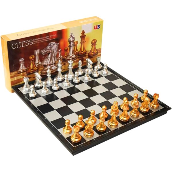 Folding Magnetic Chess Board classic set  (S SIZE) - Image 2
