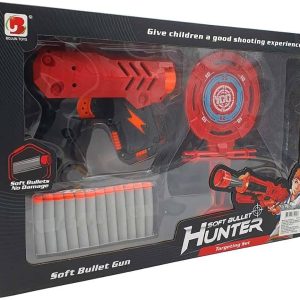 Soft Bullet Gun Set for Kids – Safe Foam Dart Blaster Toy with Targets