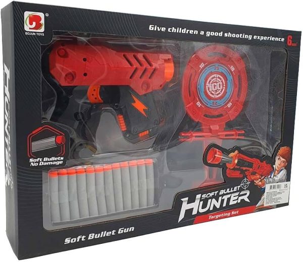 Soft Bullet Gun Set for Kids – Safe Foam Dart Blaster Toy with Targets