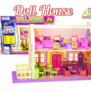 My Little Doll House for Kids – 34-Piece