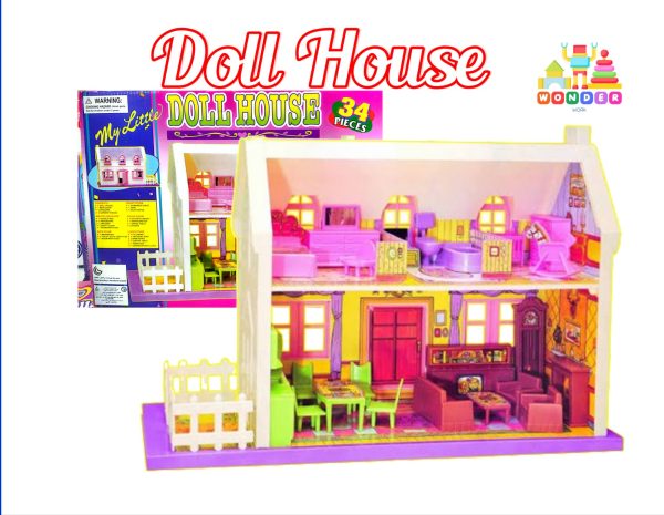 My Little Doll House for Kids – 34-Piece