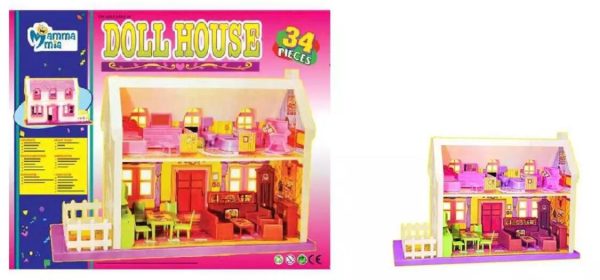 My Little Doll House for Kids – 34-Piece - Image 2