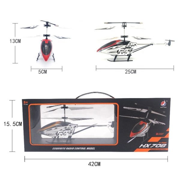 V-Max HX 708 Rechargeable RC Helicopter – Remote Control Toy with Battery - Image 3