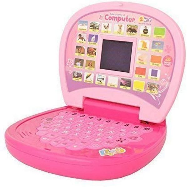 Educational Baby Computer & Learning Kids Laptop – Battery Operated with LED Display, ABCD, Words, Numbers & Music - Image 3