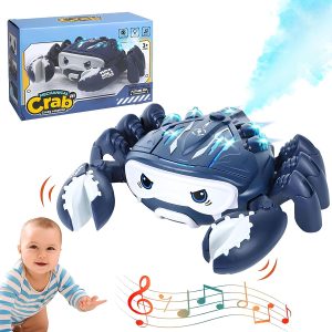 Crawling Crab Baby Toy – Interactive Tummy Time Toy with Lights & Music
