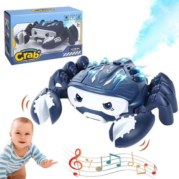 Crawling Crab Baby Toy – Interactive Tummy Time Toy with Lights & Music