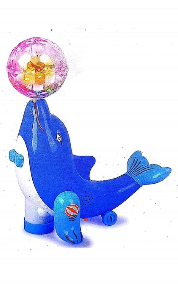 Syed Super Meng Dolphin Toy – Dreamy Space Lighting & Music | Light-Up Dolphin Toy for Kids