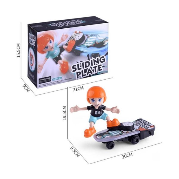 Electronic Stunt Skateboard Toy – Sliding Plate with Music & Light Effects for Kids - Image 2