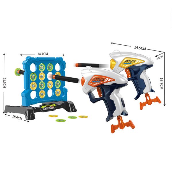Hot Sale Soft Bullet Gun Toy Set – Safe Shooting Game Toy Gun with Soft Bullets for Kids, Fun Air Softball Gun - Image 2