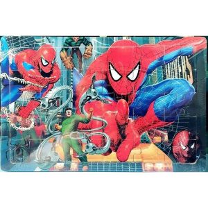 Spider-Man Wooden 30-Piece Jigsaw Puzzle – Superhero Drawing Puzzle Toy for Kids – Best Gift for Boys & Girls