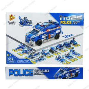 Brain Development Police Assault Car – Friction Powered Smart Toy for Kids' Cognitive Growth & Fun Play