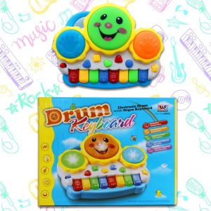 Drum with Organ Keyboard – 2-in-1 Musical Instrument Toy for Kids