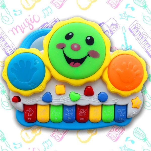 Drum with Organ Keyboard – 2-in-1 Musical Instrument Toy for Kids - Image 2