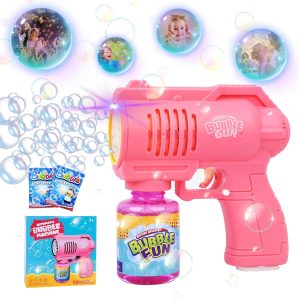 Halcyerdu Bubble Gun – Colorful Bubble Blower Toy for Kids with Easy Trigger & Endless Fun
