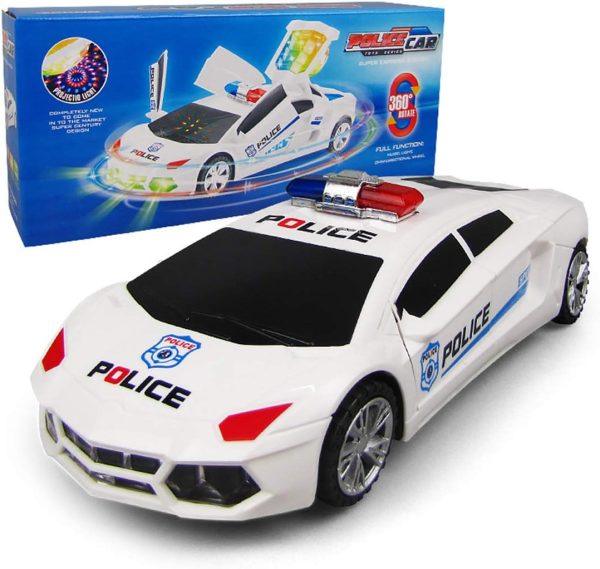 ZJL220 Bump & Go Electric Police Car – Transforming Deformation Toy with Lights & Sounds - Image 2