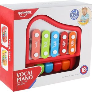 Huanger Vocal Piano – 5-Tone Musical Toy Keyboard for Kids (Multi Color)