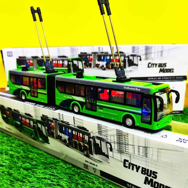 Esaierr Remote Control Double-Decker Bus – Electric Toy Car with Lights for Kids & Toddlers - Image 2
