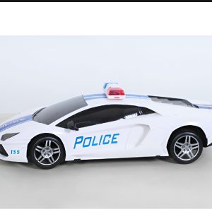 3D Light & Sound Police Car Toy – Bump & Go Action with Flashing Lights for Kids