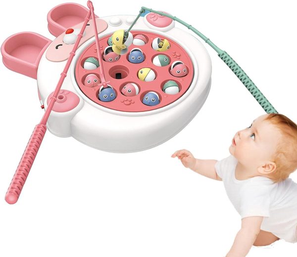 Fishing Game Play Set for Kids – Rotating Fishing Toy with Colorful Fish & Magnetic Poles