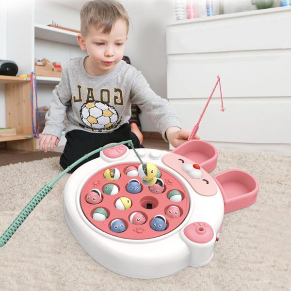 Fishing Game Play Set for Kids – Rotating Fishing Toy with Colorful Fish & Magnetic Poles - Image 3