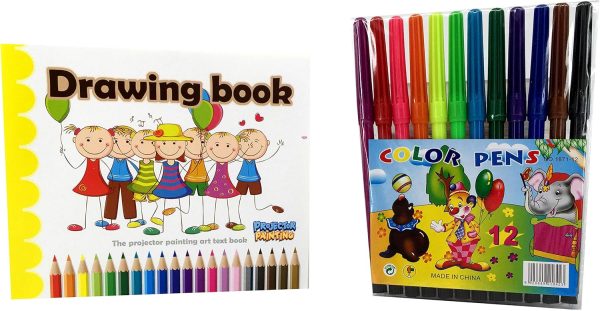 Projector Painting Set for Kids – Pink Color | Educational Drawing & Tracing Toy with Slides and Markers - Image 4