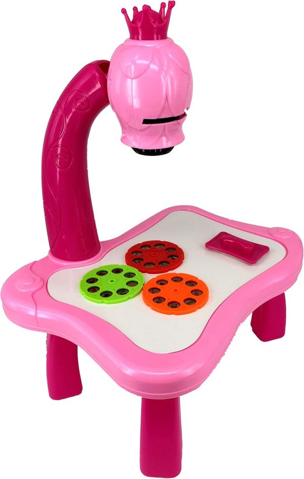 Projector Painting Set for Kids – Pink Color | Educational Drawing & Tracing Toy with Slides and Markers - Image 3