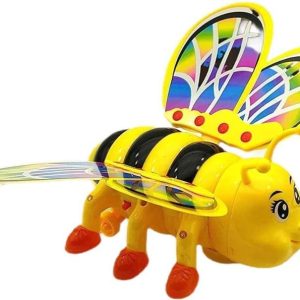 Musical Bee Toy with Flashing Lights & Bump-and-Go Action