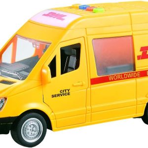 DHL Worldwide Express Model Van – Die-Cast Collectible Van for Delivery Enthusiasts