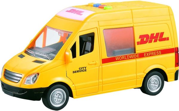 DHL Worldwide Express Model Van – Die-Cast Collectible Van for Delivery Enthusiasts