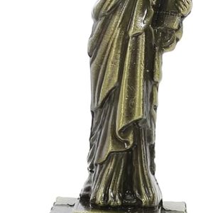 Milisten Statue of Liberty Sculpture - Metal Model Figurine - New York City Liberty Island Collection Souvenirs - Bronze Decoration - 15CM