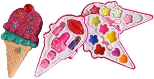 Weisida Ice Cream Makeup Set for Girls – Fun & Safe Pretend Play Beauty Kit - Image 2