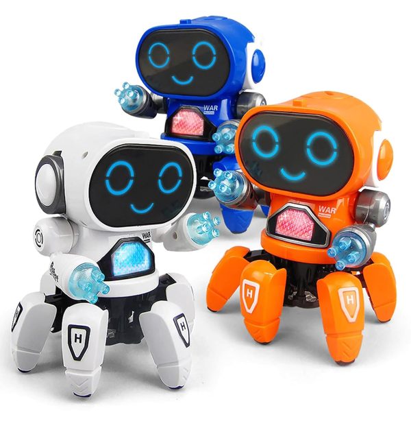 Natchcart Pioneer Bot Dancing Robot Toy – All Direction Movement with Colorful Lights & Music for Boys and Girls (Blue) - Image 2