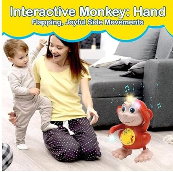 Dancing Monkey Toy for Kids – Musical Toy with Lights, Movement & Fun Sound Effects - Image 3