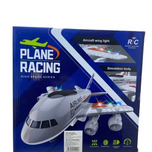Die-Cast Toy Airplane with Light & Sound – Pull Back Action Jet Model for Kids – Educational Aircraft Toy for Boys & Girls (3+ Years)