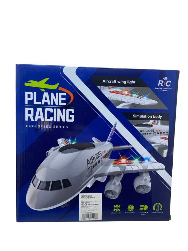 Die-Cast Toy Airplane with Light & Sound – Pull Back Action Jet Model for Kids – Educational Aircraft Toy for Boys & Girls (3+ Years)