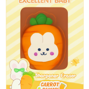 Carrot Bunny Sharpener Eraser – Cute, Fun, and Functional Stationery for Kids and Adults