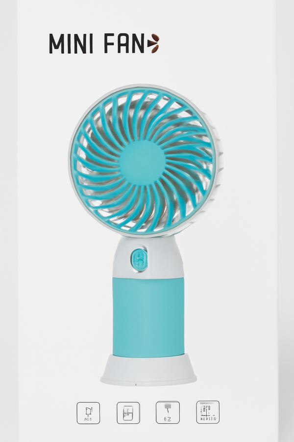 Portable Mini Fan - Compact and Rechargeable Fan for Personal Cooling