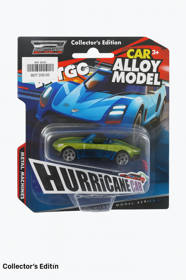 Hurricane Car Collector’s Edition – 1:32 Scale Die-Cast Alloy Racing Model with Pull-Back Action, LED Lights & Sound – Premium Toy Car for Collectors & Kids