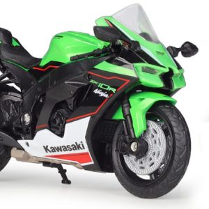 Kawasaki Ninja ZX10-R Diecast Motorcycle Model – Alloy Bike Toy with Workable Shock Absorber for Kids & Collectors