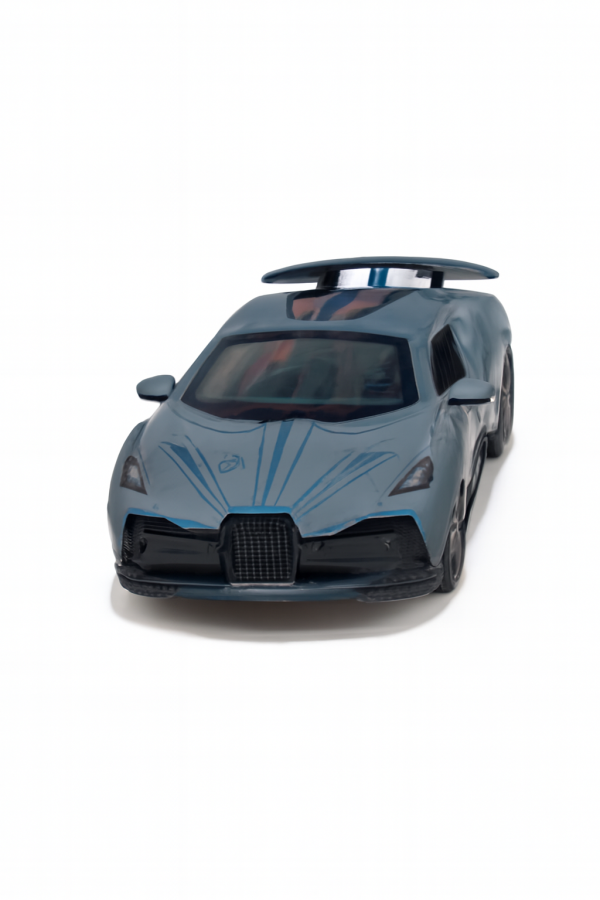 Sleek Matte Gray Toy Sports Car – Precision Model with Aerodynamic Design and Detailing for Kids and Collectors