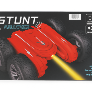 Stunt Rollover Remote Control Car for Kids – 360° Rotating RC Toy with Dual-Sided Driving, Rechargeable Battery, LED Lights & All-Terrain Wheels (3+ Years)