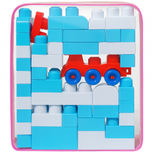 Toy Blocks and Car Set – 2-in-1 Building Blocks with Rolling Toy Car – Educational Construction Toy for Kids with Interlocking Bricks and Vehicle (Unisex, Colorful Design)