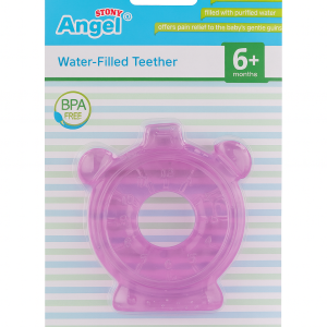 Water-Filled Baby Teether for 6 Months+ – BPA-Free Cooling Teething Toy – Soft Textured Chewable Teether for Soothing Gums, Easy-to-Hold Design for Infants