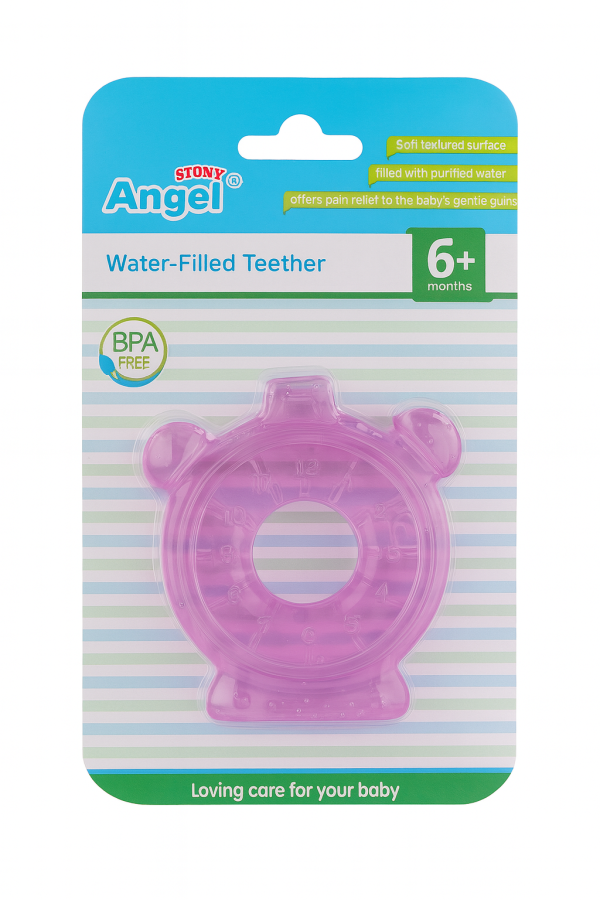 Water-Filled Baby Teether for 6 Months+ – BPA-Free Cooling Teething Toy – Soft Textured Chewable Teether for Soothing Gums, Easy-to-Hold Design for Infants