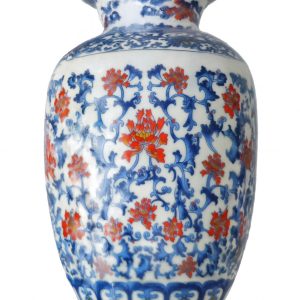Intricate Floral Porcelain Vase – Elegant Handcrafted Ceramic Décor for Home, Office & Events