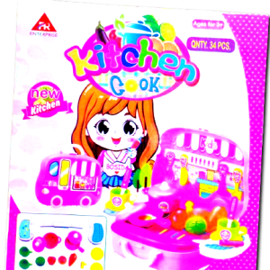 Kids Pretend Play Kitchen Cooker Set – Toy Stove with Utensils, Pots & Play Food for Imaginative Cooking Fun