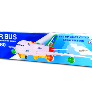 Kids Airbus A380 Airplane Toy – Electric Flashing Light & Sound Aeroplane Model for Kids