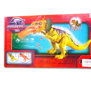 Jurassic World Dinosaur Spray Electric Toy – Walking Dino with Lights, Roar Sound & Mist Spray Action